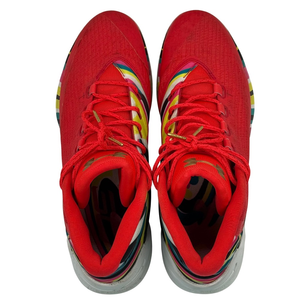 Under Armour Curry 3 Chinese New‎ Year 1269279-984 Red Multi Men's 12.5 UA SC - Picture 5 of 8